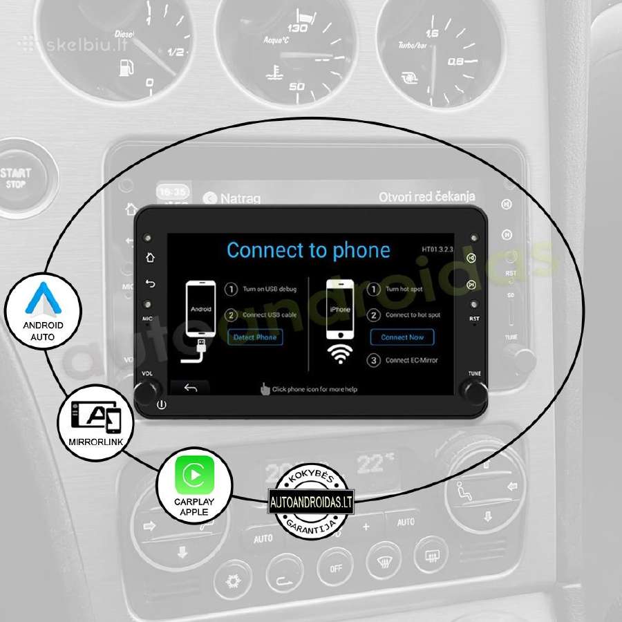 Android multimedija WiFi/GPS - nuotraukos Nr. 10