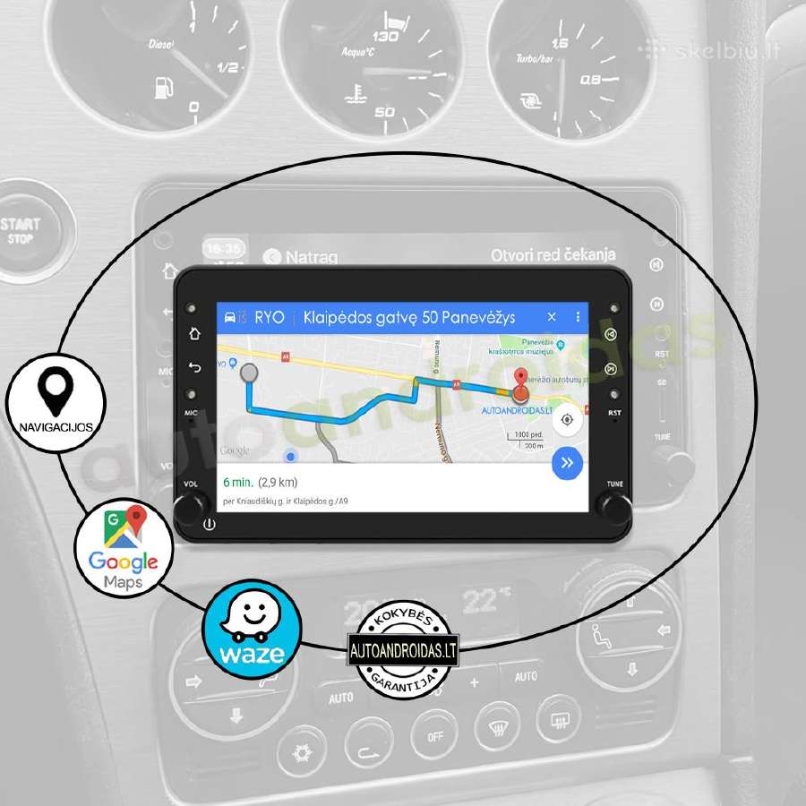 Android multimedija WiFi/GPS - nuotraukos Nr. 11