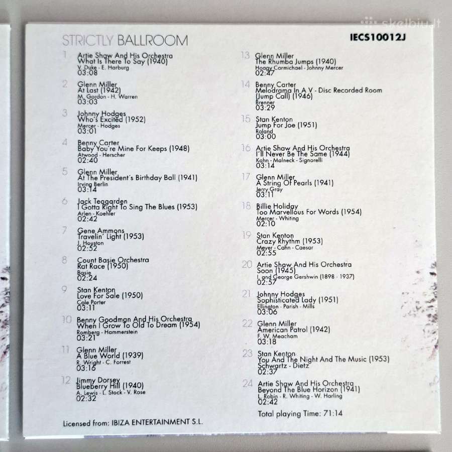 Strictly Ballroom (9 x CD rinkinys) - nuotraukos Nr. 16