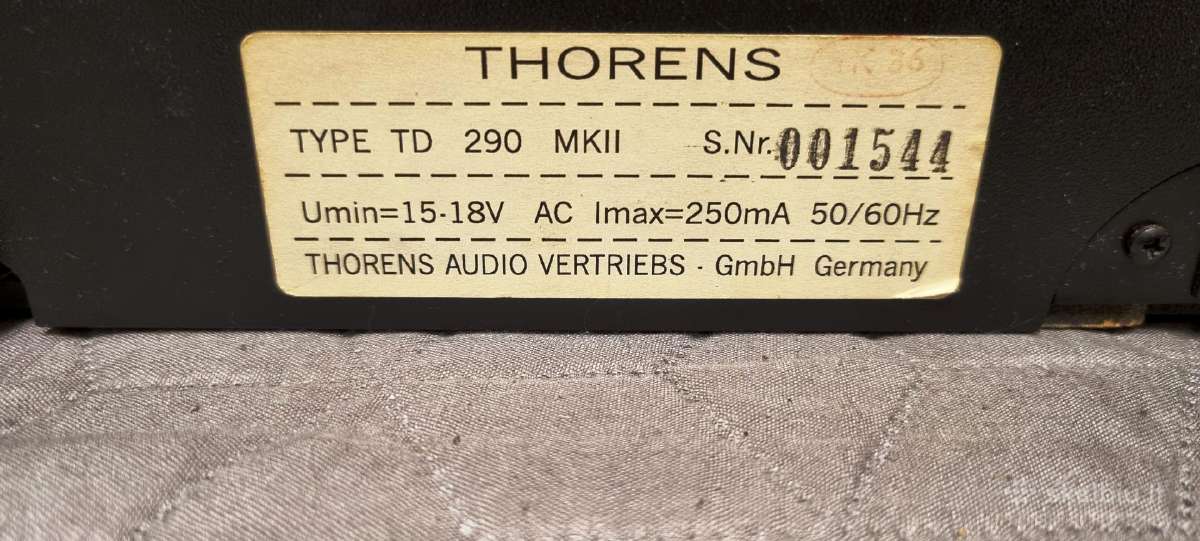 Thorens Td-290 Mk2, Grado Prestige Blue 3 galva - nuotraukos Nr. 9