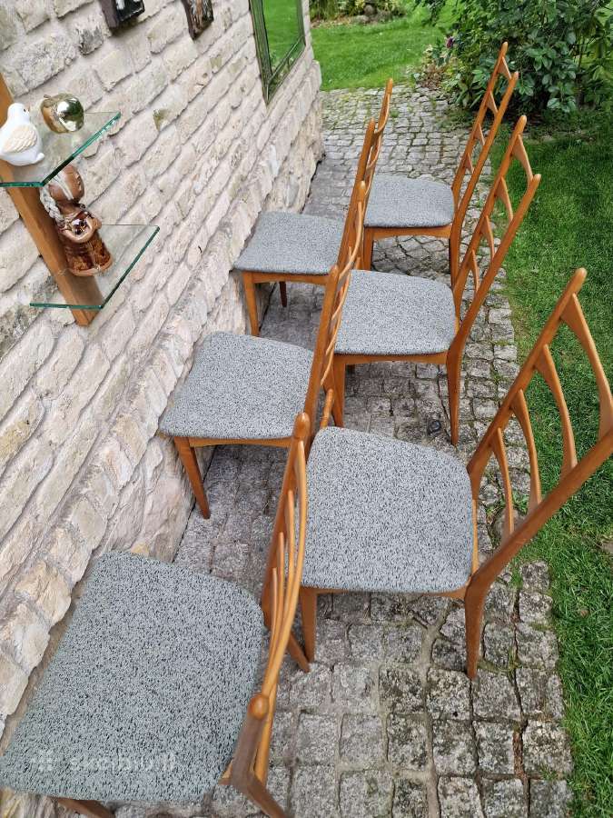 Vintažinės mid century bukmedžio kėdės - nuotraukos Nr. 4
