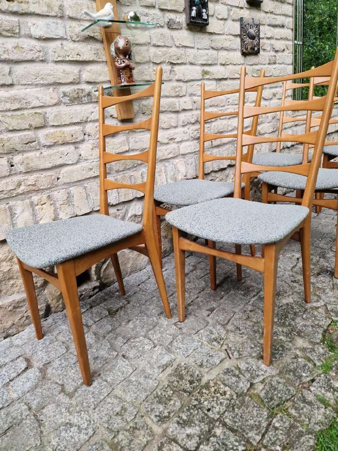 Vintažinės mid century bukmedžio kėdės - nuotraukos Nr. 5