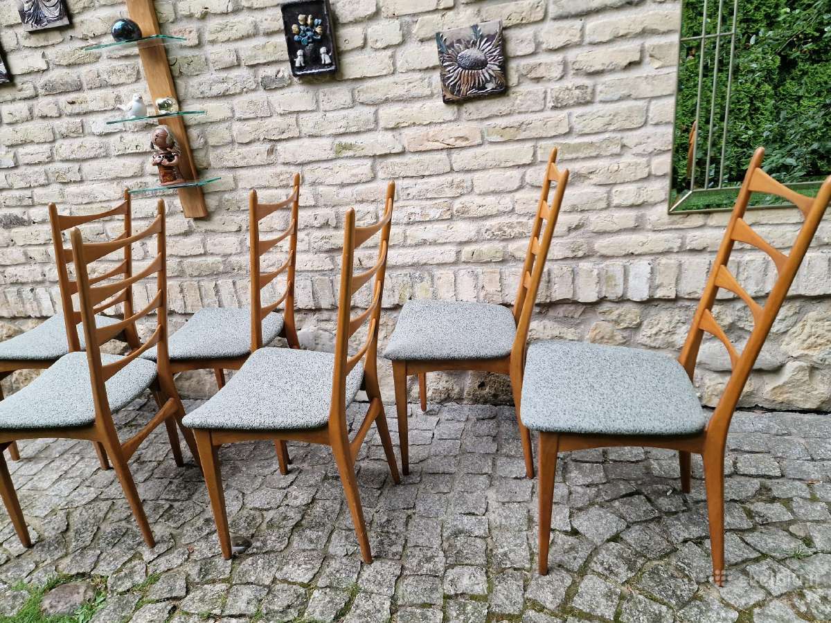 Vintažinės mid century bukmedžio kėdės - nuotraukos Nr. 6