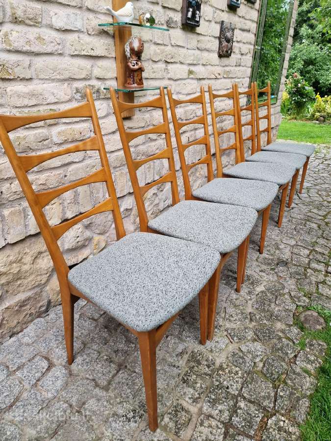 Vintažinės mid century bukmedžio kėdės - nuotraukos Nr. 10