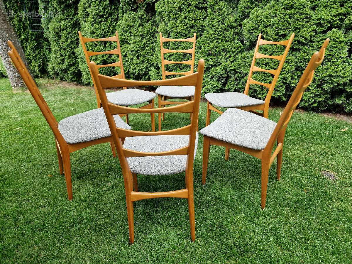 Vintažinės mid century bukmedžio kėdės - nuotraukos Nr. 11