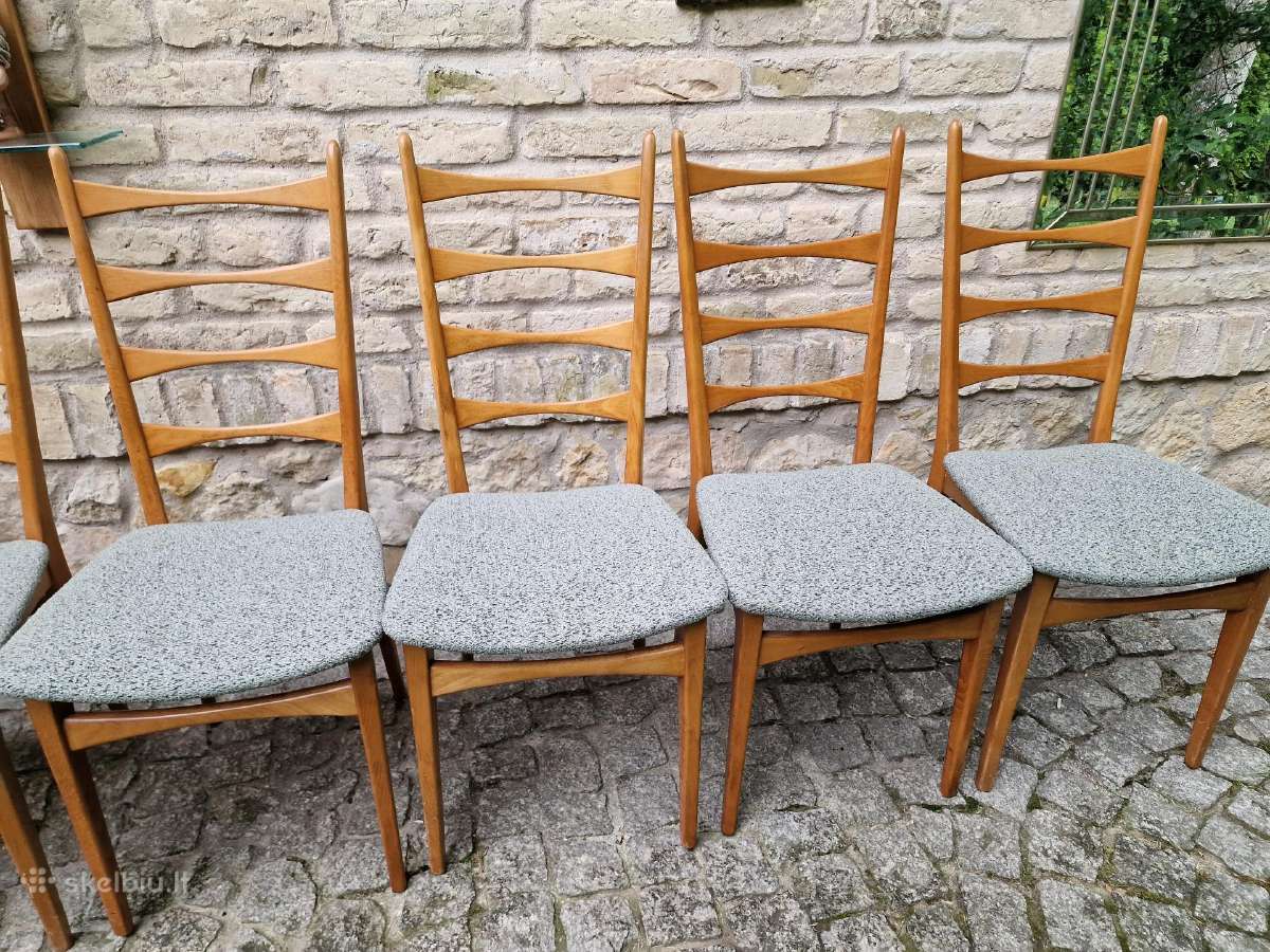 Vintažinės mid century bukmedžio kėdės - nuotraukos Nr. 12