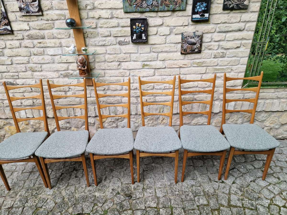 Vintažinės mid century bukmedžio kėdės - nuotraukos Nr. 14