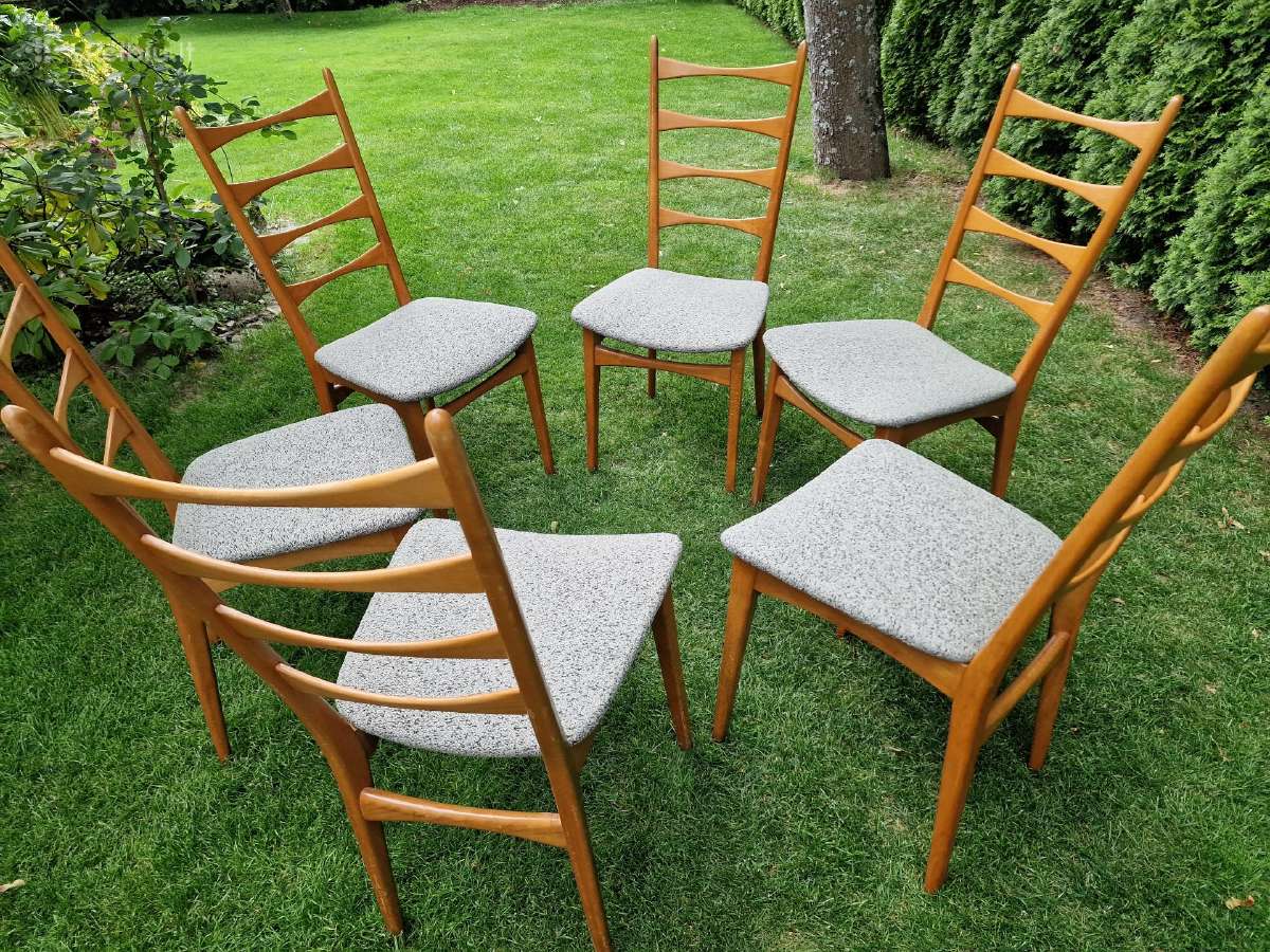 Vintažinės mid century bukmedžio kėdės - nuotraukos Nr. 15