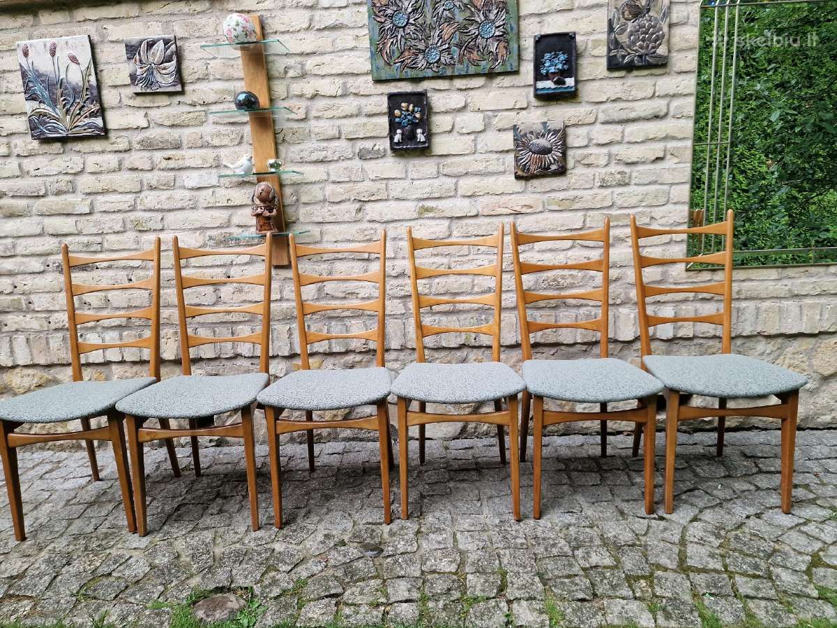 Vintažinės mid century bukmedžio kėdės - nuotraukos Nr. 16