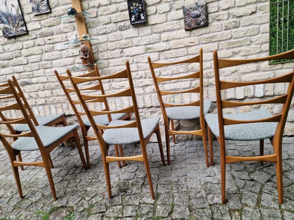 Vintažinės mid century bukmedžio kėdės - nuotraukos Nr. 17