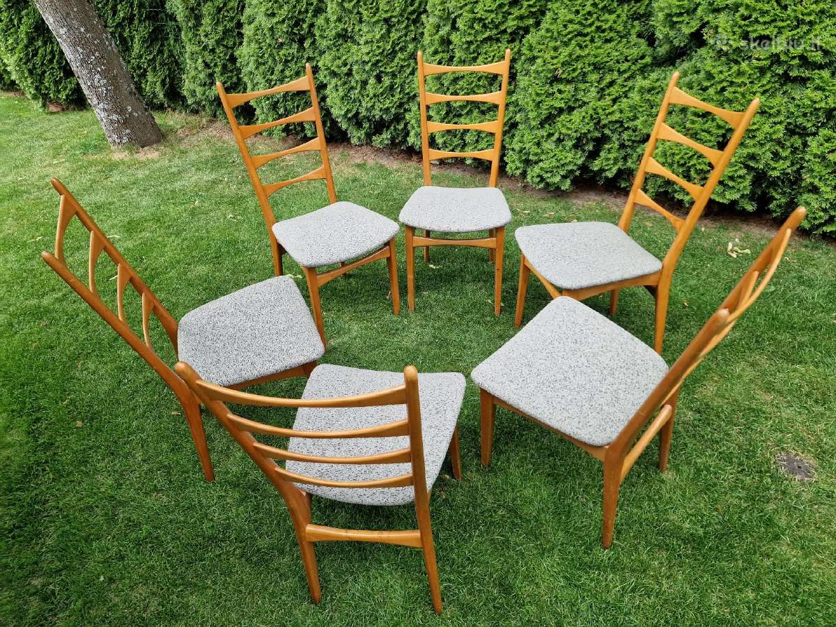Vintažinės mid century bukmedžio kėdės - nuotraukos Nr. 18