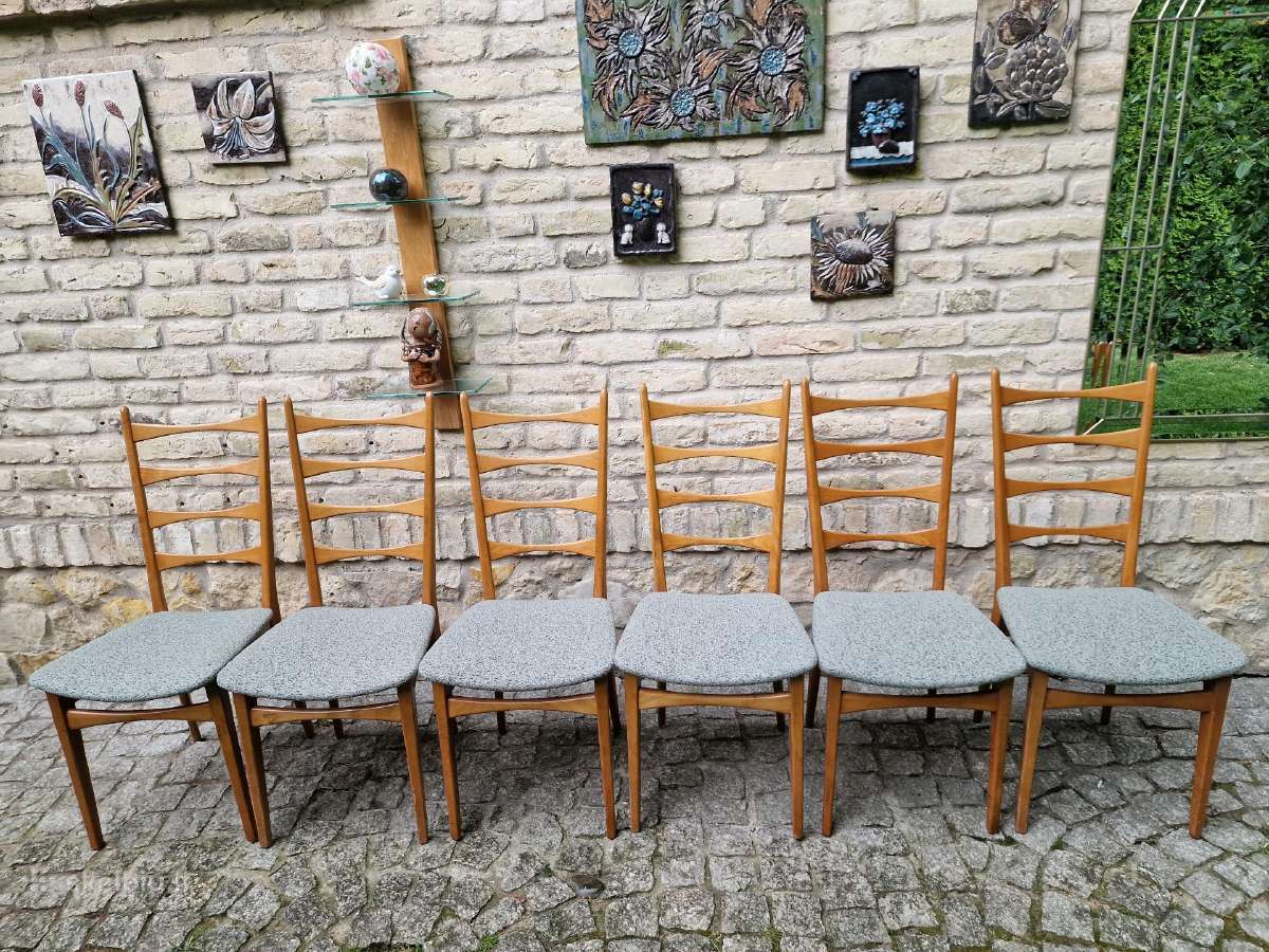 Vintažinės mid century bukmedžio kėdės - nuotraukos Nr. 19