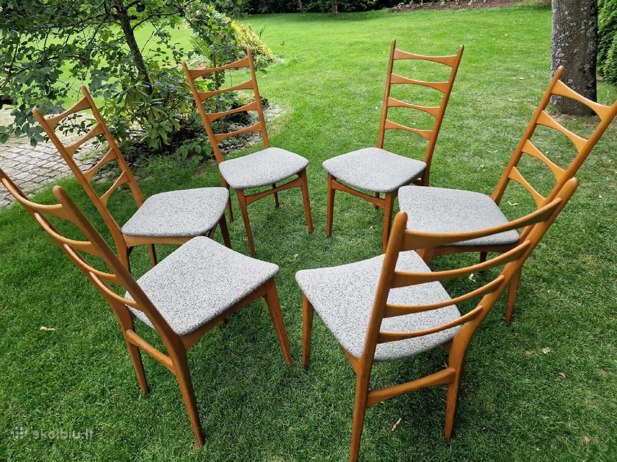 Vintažinės mid century bukmedžio kėdės - nuotraukos Nr. 20