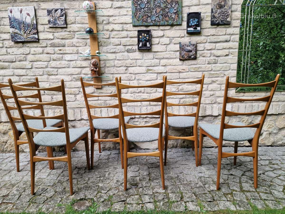 Vintažinės mid century bukmedžio kėdės - nuotraukos Nr. 21