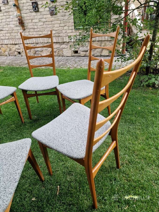 Vintažinės mid century bukmedžio kėdės - nuotraukos Nr. 26