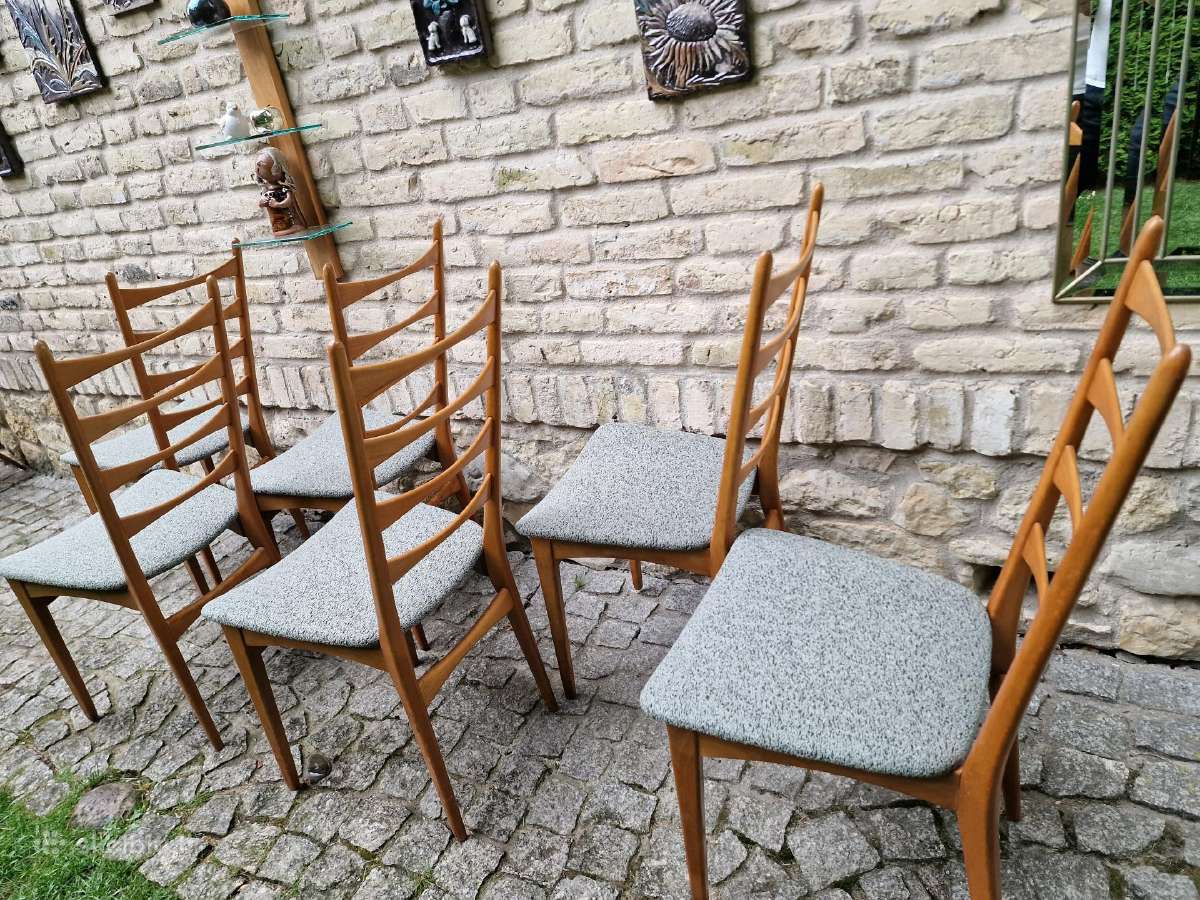 Vintažinės mid century bukmedžio kėdės - nuotraukos Nr. 27