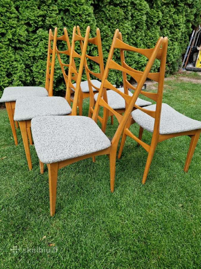 Vintažinės mid century bukmedžio kėdės - nuotraukos Nr. 28