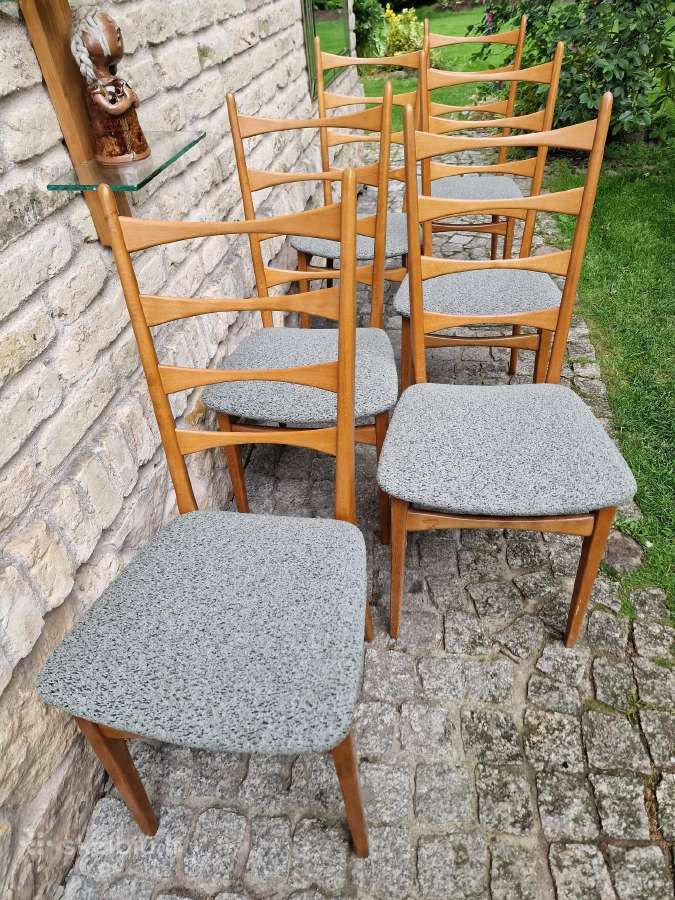 Vintažinės mid century bukmedžio kėdės - nuotraukos Nr. 29