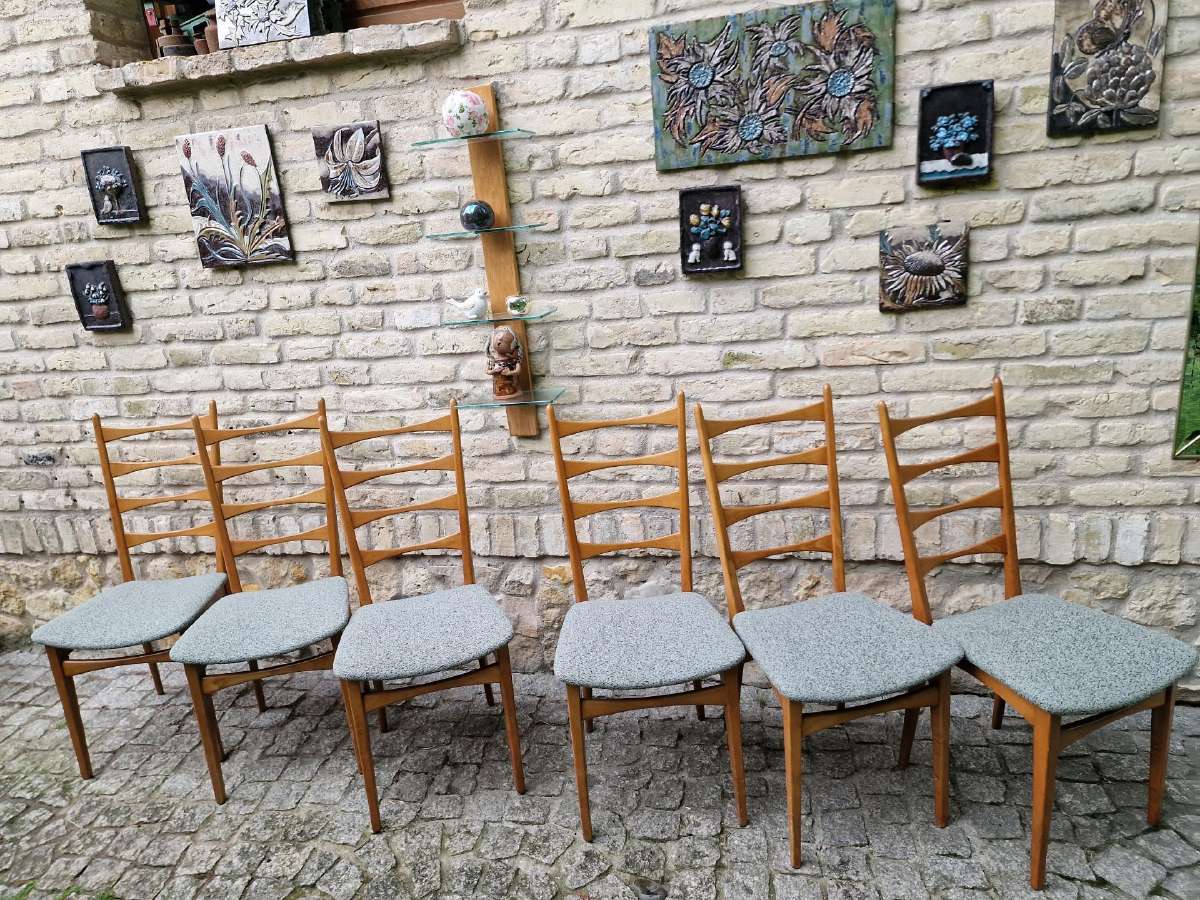 Vintažinės mid century bukmedžio kėdės - nuotraukos Nr. 31