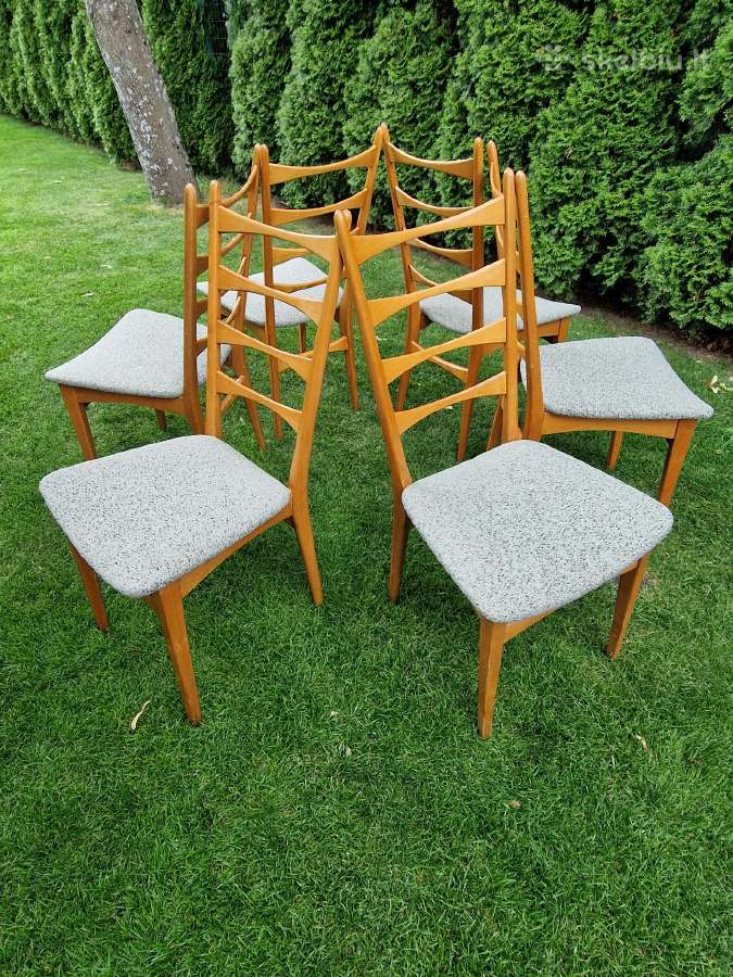 Vintažinės mid century bukmedžio kėdės - nuotraukos Nr. 32