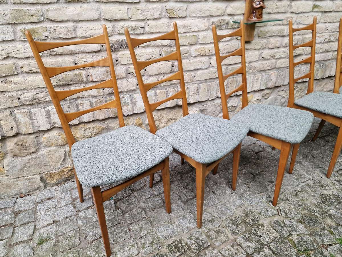 Vintažinės mid century bukmedžio kėdės - nuotraukos Nr. 33