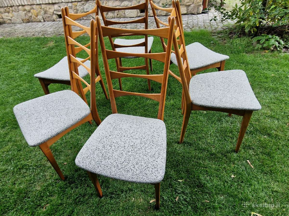 Vintažinės mid century bukmedžio kėdės - nuotraukos Nr. 37
