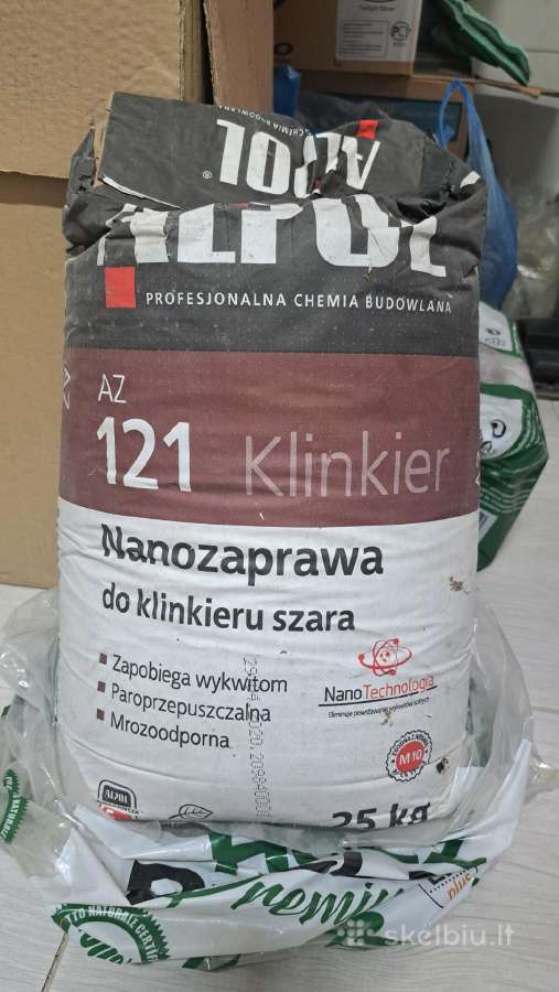 Klinkerinių plytelių siūlių užpildas.
