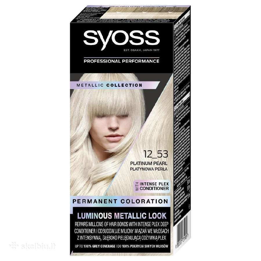 Plauku dažai Syoss 12-53 (platinum pearl)
