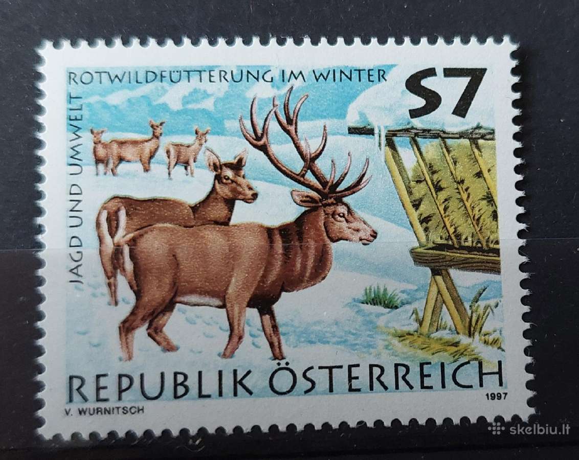 Austrija 1997 elniai, švarus Michel Nr 2216