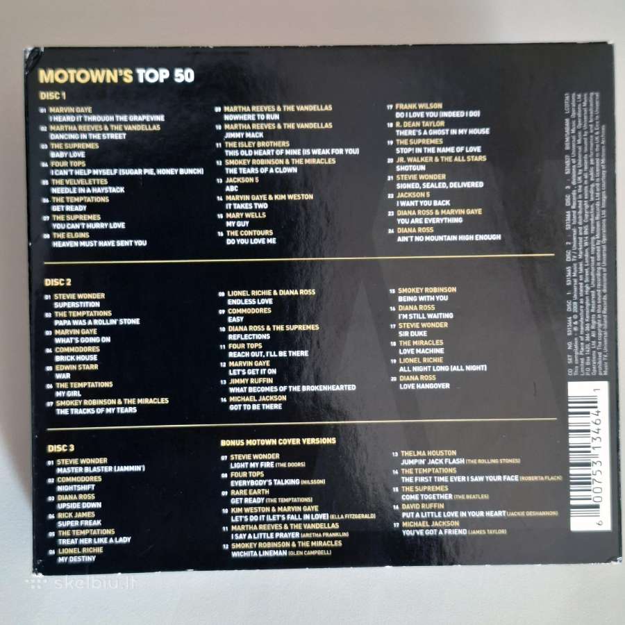 Various – Motown 50 (3 x CD rinkinys) - nuotraukos Nr. 3