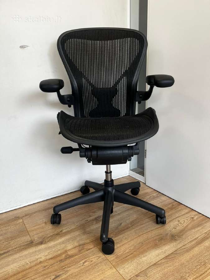 Herman Miller Aeron Graphite Posture Fit Size C - nuotraukos Nr. 7
