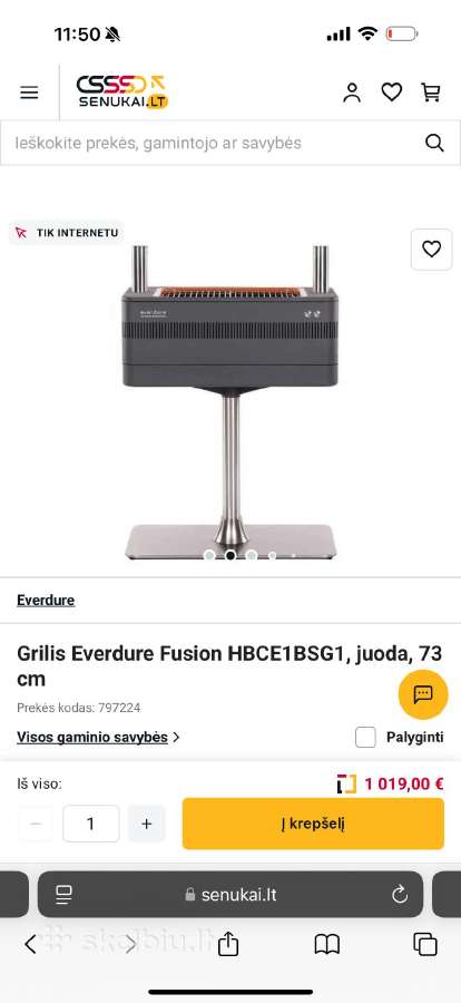 Naujas grilis Everdure Fusion Hbce1bsg1