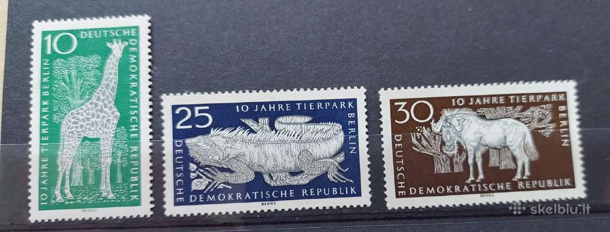Vokietija(ddr)1965 zoologijos sodas , švarus, Mic