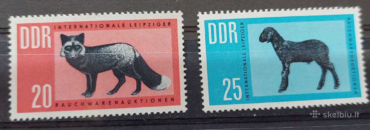 Vokietija(ddr)1963 gyvūnai, švarus, Michel Nr945-