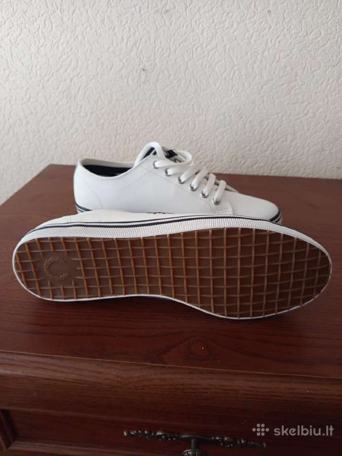 Natūralios odos vyriški Fred Perry bateliai - nuotraukos Nr. 3