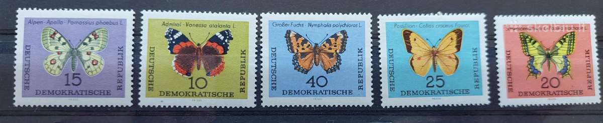 Vokietija(ddr)1964 drugeliai , švarus, Michel Nr1