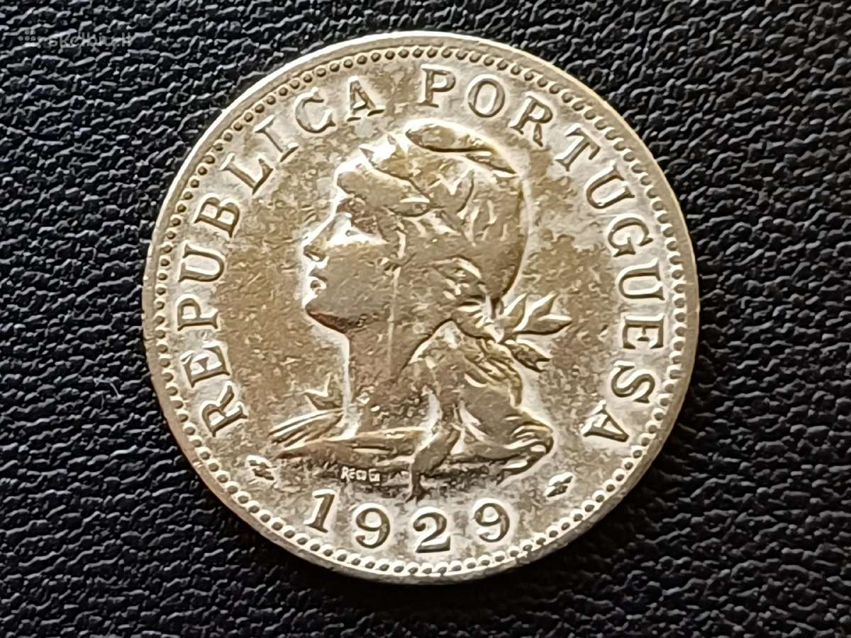 (9) 50 centavų 1929m. San Tomė ir Prinsipė. - nuotraukos Nr. 2