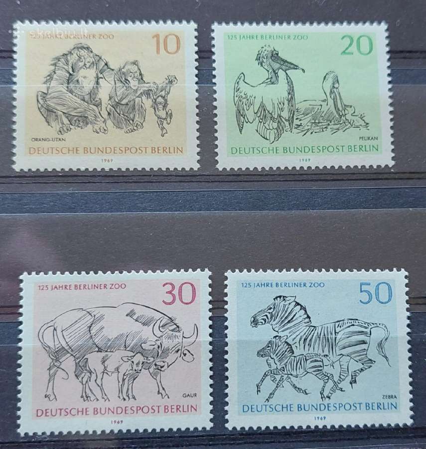 Vokietija(berlin)1969 zoologijos sodas , švarus, M