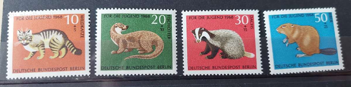 Vokietija(berlin) gyvūnai 1968 , švarus, Michel Nr