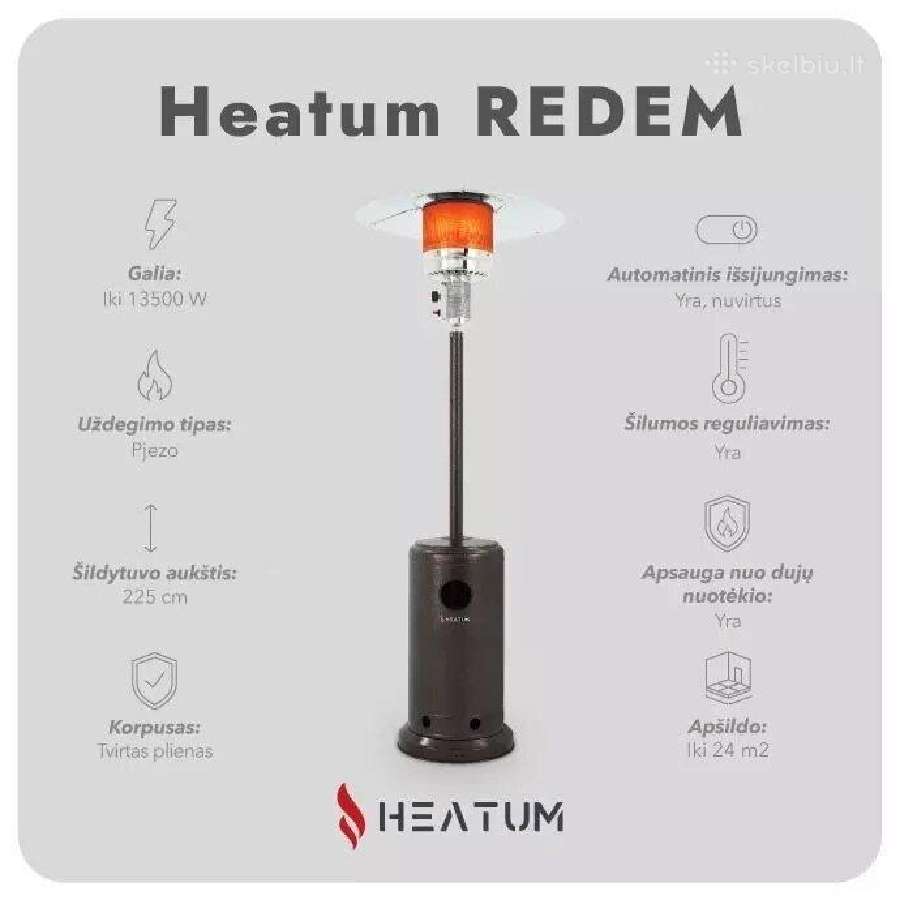 Dujinis lauko šildytuvas Heatum Redem 13,5kw - nuotraukos Nr. 6