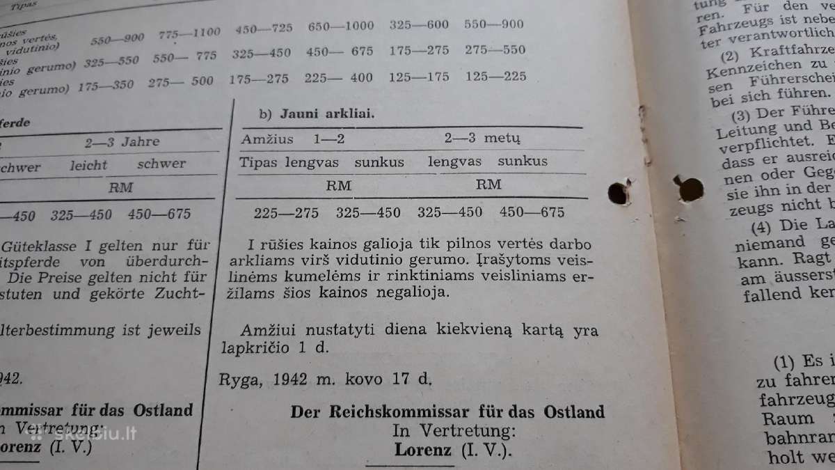 Lietuva Vokietija laikraštis Amtsblatt 1942 - nuotraukos Nr. 6