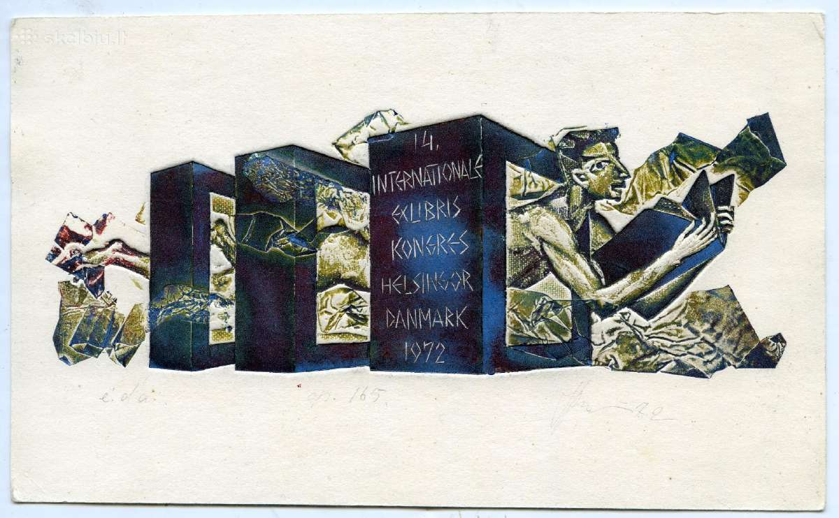 Didelis Antano Kmieliausko ekslibrių rinkinys - nuotraukos Nr. 5