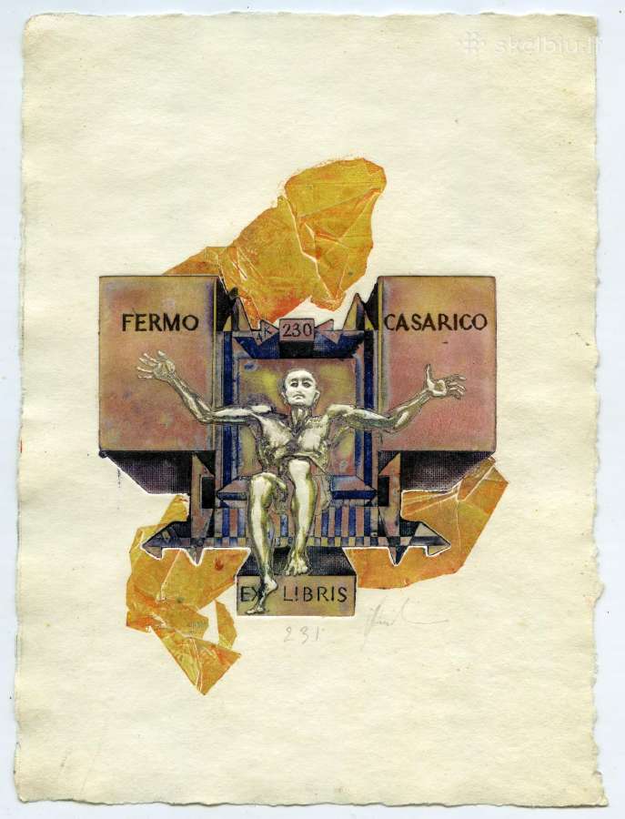Didelis Antano Kmieliausko ekslibrių rinkinys - nuotraukos Nr. 24