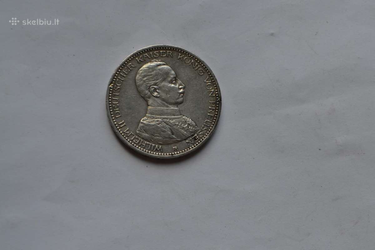 Prusija 5 markes 1913 m.