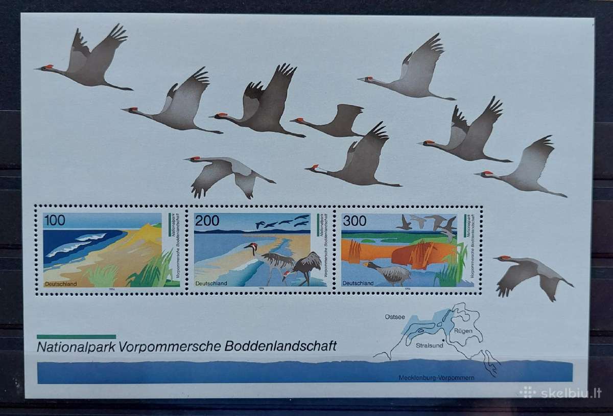Vokietija 1996 gamta ,švarus, Michel Nr block36