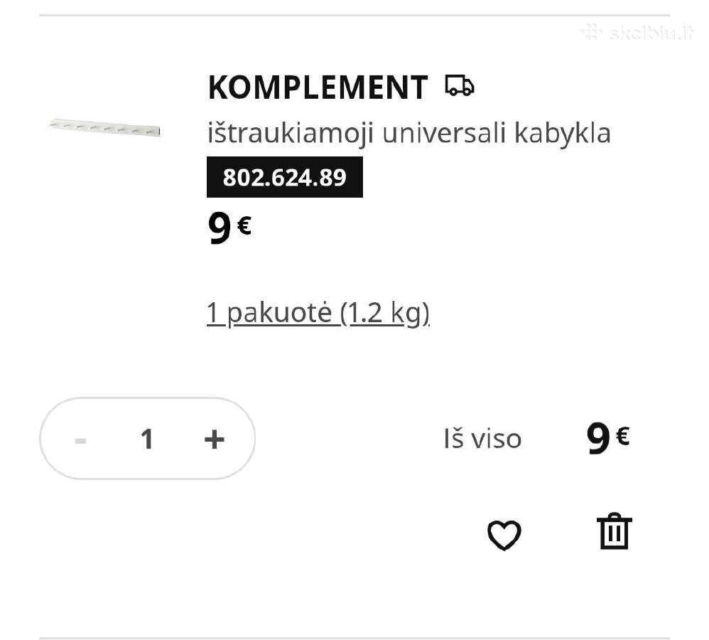 Ištraukiama kabykla iš Ikea - nuotraukos Nr. 3