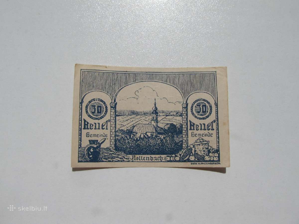 Notgeldas 30 heler , Rotenbach Austrija