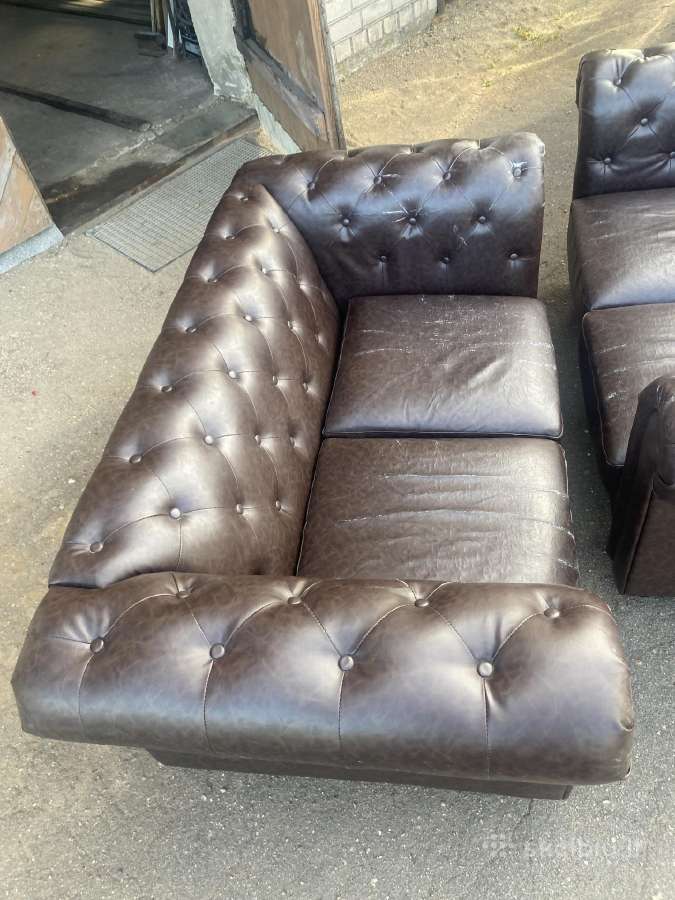 Chesterfield trijų dalių komplektas - nuotraukos Nr. 3