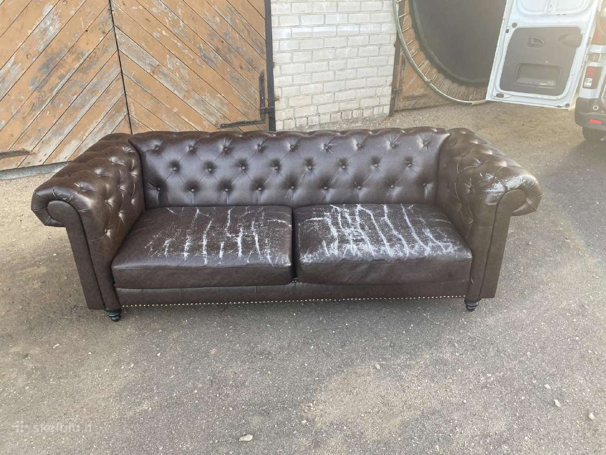 Chesterfield trijų dalių komplektas - nuotraukos Nr. 4