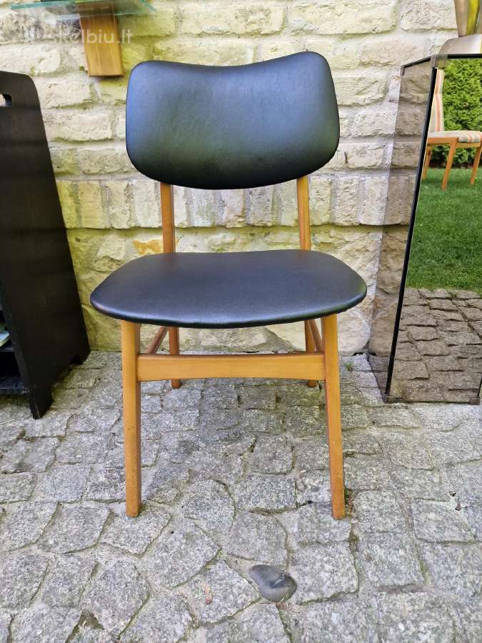 Vintažinė mid century daniška kėdė - nuotraukos Nr. 2